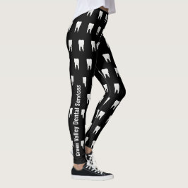 Aangepaste zwarte tand leggings
