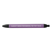 aangepaste zwarte trim paarse pen zwarte inkt (Voorkant)