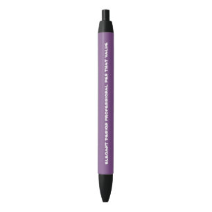 aangepaste zwarte trim paarse pen zwarte inkt