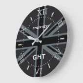 Aangepaste zwarte Uniefractie Britse vlag - Dial Grote Klok (Hoek)