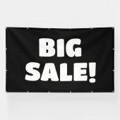Aangepaste zwarte verkoop banner (Horizontaal)