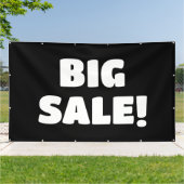 Aangepaste zwarte verkoop banner (Buitenkant)