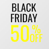 Aangepaste zwarte vrijdagwinkel Verkoop zakelijk e Raamsticker (Vel)