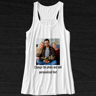 Aangepaste Zwarte Witte Kat Moeder Familie Pret Hu Tanktop