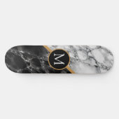 Aangepaste zwarte witte marmer voor Skateboard (Horizontaal)