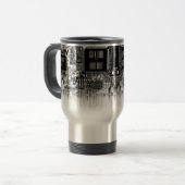Aangepaste zwarte witte PCB-printplaat Geek Reisbeker (Voorkant links)