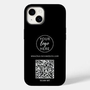 Aangepaste zwarte zakelijke QR-code Case-Mate iPhone 14 Hoesje