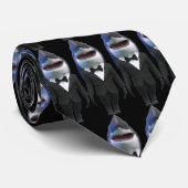 Aangepaste zwarte zonnebril voor haaienvinnen stropdas (Opgerold)