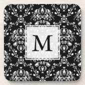 Aangepaste zwartwitscherm bier onderzetter (Voorkant)