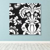 Aangepaste zwartwitscherm canvas afdruk (Insitu (Houten vloer))