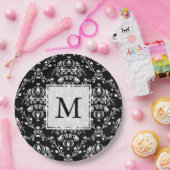 Aangepaste zwartwitscherm papieren bordje (Feest)