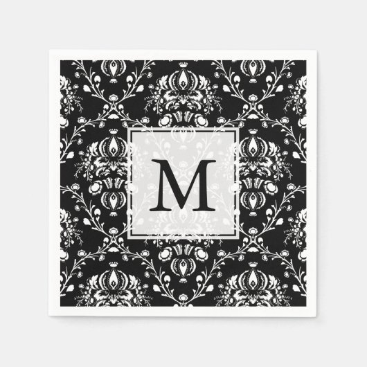 Aangepaste zwartwitscherm servet (Voorkant)