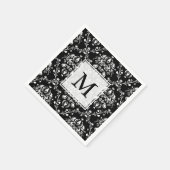 Aangepaste zwartwitscherm servet (Hoek)