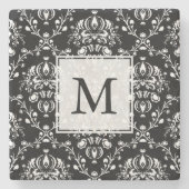 Aangepaste zwartwitscherm stenen onderzetter (Voorkant)