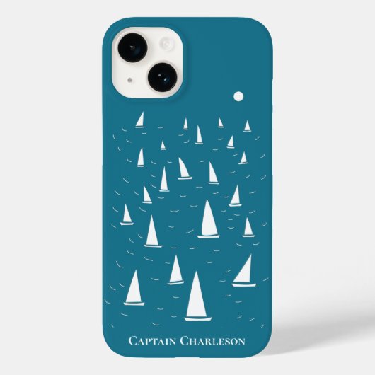 Aangepaste zweefboot Nautical Case-Mate iPhone Case (Achterkant)