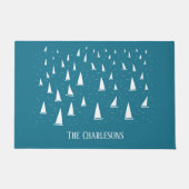 Aangepaste zweefboot Nautical Deurmat (Voorkant)