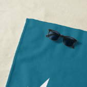 Aangepaste zweefboot Nautical Strandlaken (In situ)