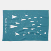 Aangepaste zweefboot Nautical Theedoek (Horizontaal)