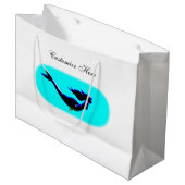 aangepaste zwemmermaïde large cadeautasje (Voorkant Gekanteld)