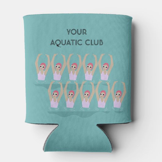 Aangepaste zwemmers Aquatic Club Blikjeskoeler (Achterkant)