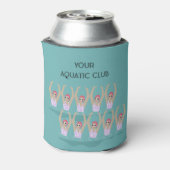 Aangepaste zwemmers Aquatic Club Blikjeskoeler (Blikje Achterkant)