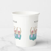 Aangepaste zwemmers Aquatic Club Papieren Bekers (Rechts)