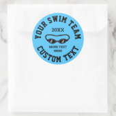 Aangepaste zwemteamsticker & zegels voor zwemmers (Tas)