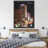 AangepastePhoenix, AZ 's NachtsProduct Canvas Afdruk (Insitu (Slaapkamer))