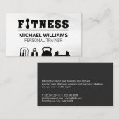 aangepastheid | Sportschool Gewichten Visitekaartje (Voorkant / Achterkant)