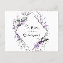 Aangepersonaliseerd Bridesmaid-voorstel Floral Paa