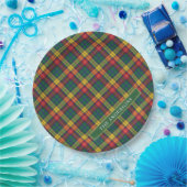 Aangepersonaliseerd Cisco Buchanan Tartan Pset Papieren Bordje (Feest)