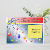 Aangepersonaliseerd voor Birthday Party Kaart (Staand voorkant)