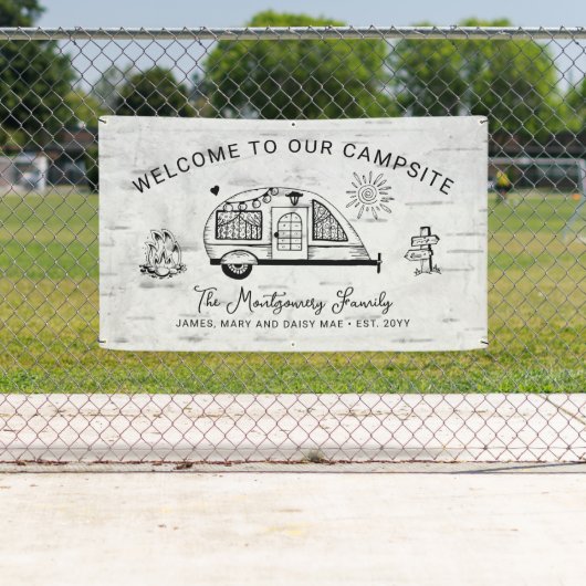 Aangepersonaliseerd welkom van de Camping Spandoek (Insitu)