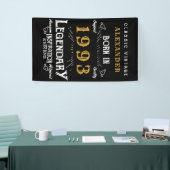 Aangepersonaliseerde 30e verjaardag 1993 Legendary Spandoek (Beurs)