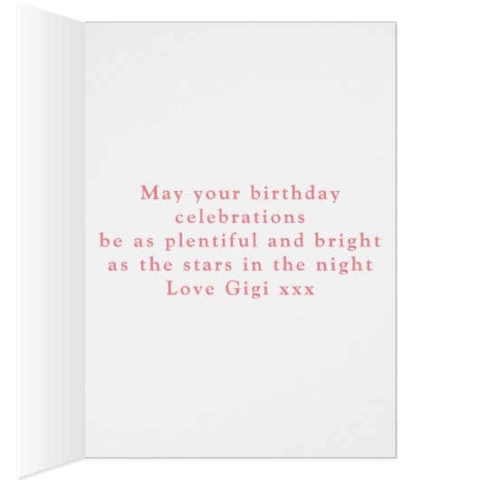 Aangepersonaliseerde 40e verjaardag 1981 roze retr (Binnen (Rechts))