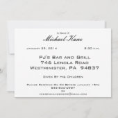 Aangepersonaliseerde 69e verjaardag van uitnodigin kaart (Achterkant)