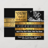 Aangepersonaliseerde 90 hip-opper-dag-partij zal u kaart (Voorkant / Achterkant)