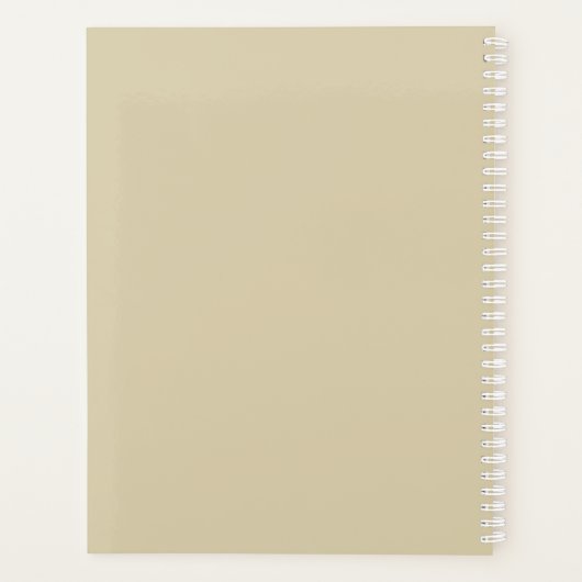 Aangepersonaliseerde aangeboren maand december Nar Planner (Achterkant)