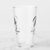 Aangepersonaliseerde aangepaste Mr Mrs Couple die Glas (Links)