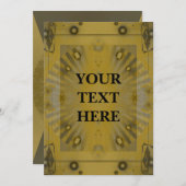 Aangepersonaliseerde Abstracte evenementenuitnodig Kaart (Voorkant / Achterkant)