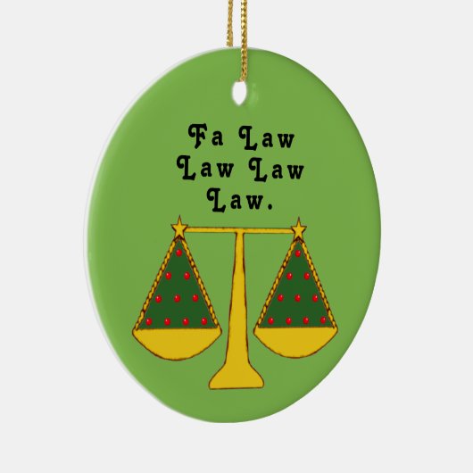 Aangepersonaliseerde advokaat Keepomwille Keramisch Ornament (Rechts)