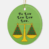 Aangepersonaliseerde advokaat Keepomwille Keramisch Ornament (Links)