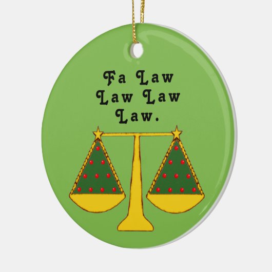 Aangepersonaliseerde advokaat Keepomwille Keramisch Ornament (Links)