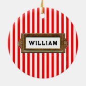 Aangepersonaliseerde advokaat Keepomwille Keramisch Ornament (Achterkant)