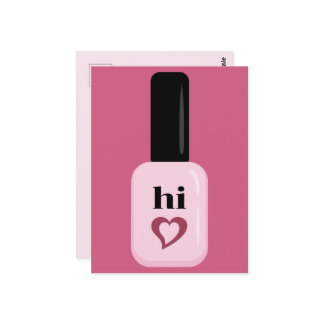 Aangepersonaliseerde afbeelding Trendy Modern Pink Briefkaart