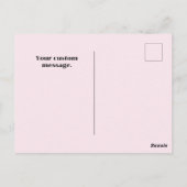 Aangepersonaliseerde afbeelding Trendy Modern Pink Briefkaart (Achterkant)