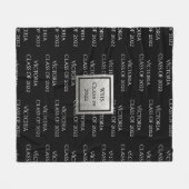 Aangepersonaliseerde Afstuderen Keepomwille Class  Fleece Deken (Voorkant (Horizontaal))