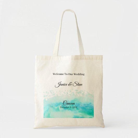 Aangepersonaliseerde annulering van bestemmingsbru tote bag (Voorkant)