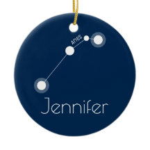 Aangepersonaliseerde Aries Constellation Ornament