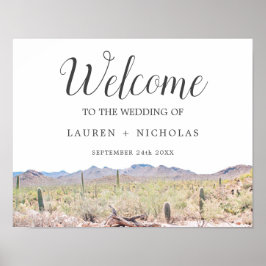Aangepersonaliseerde Arizona Desert Weddenschap We Poster